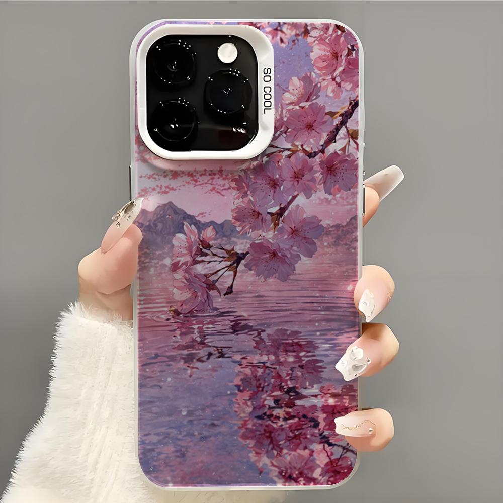 oriental cherry sakura Phone Case  Phone Case For iPhone 14 16 15 11 12 13 Pro Max Mini Plus Shockproof Cover