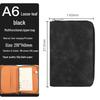 Zippered Binder Notebook - Creative Simple Business Design, Faux Leather Meeting Minutes Book, Available in A5, B5, A6 Sizes.