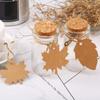 Christmas Creative DIY Leaves Tags Retro Blank Kraft Paper Maple and Leaf Shape Handmade Hang Tag