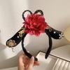 Pearl Hanfu Hair Hoop Cloth Chinese Style Headband Traditional Ancient Style Headwear  Festival