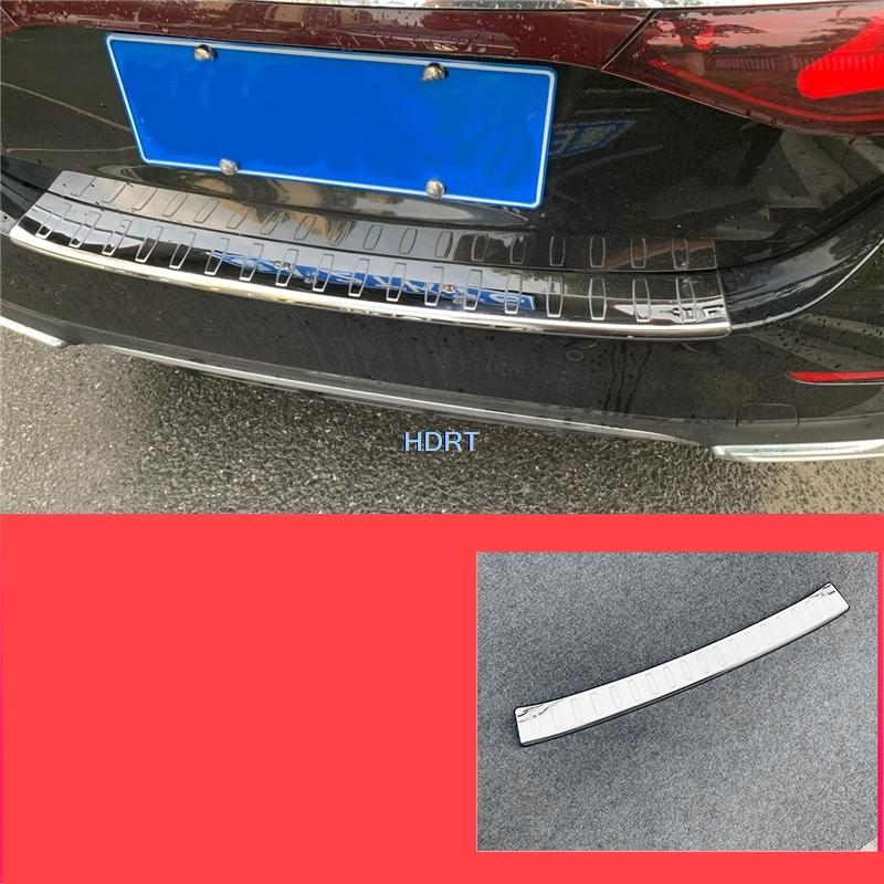 Car Styling  Decorative Rear Trunk Guard Tail Door Plate Bumper Cover Protector Sticker For Mercedes-Benz E Class W214 2024 +