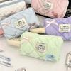 Ins Korean Large Capacity Makeup Bag Cute Bow Girls Pencil Case Cosmetic Bag Students Coin Purse Campus Meal Card Holder