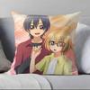 Anime L-Love S-Stage Pillow Case Anti-dustmite Pillowcase Invisible Zipper Silky Short Plush Sofa Cushion Cover