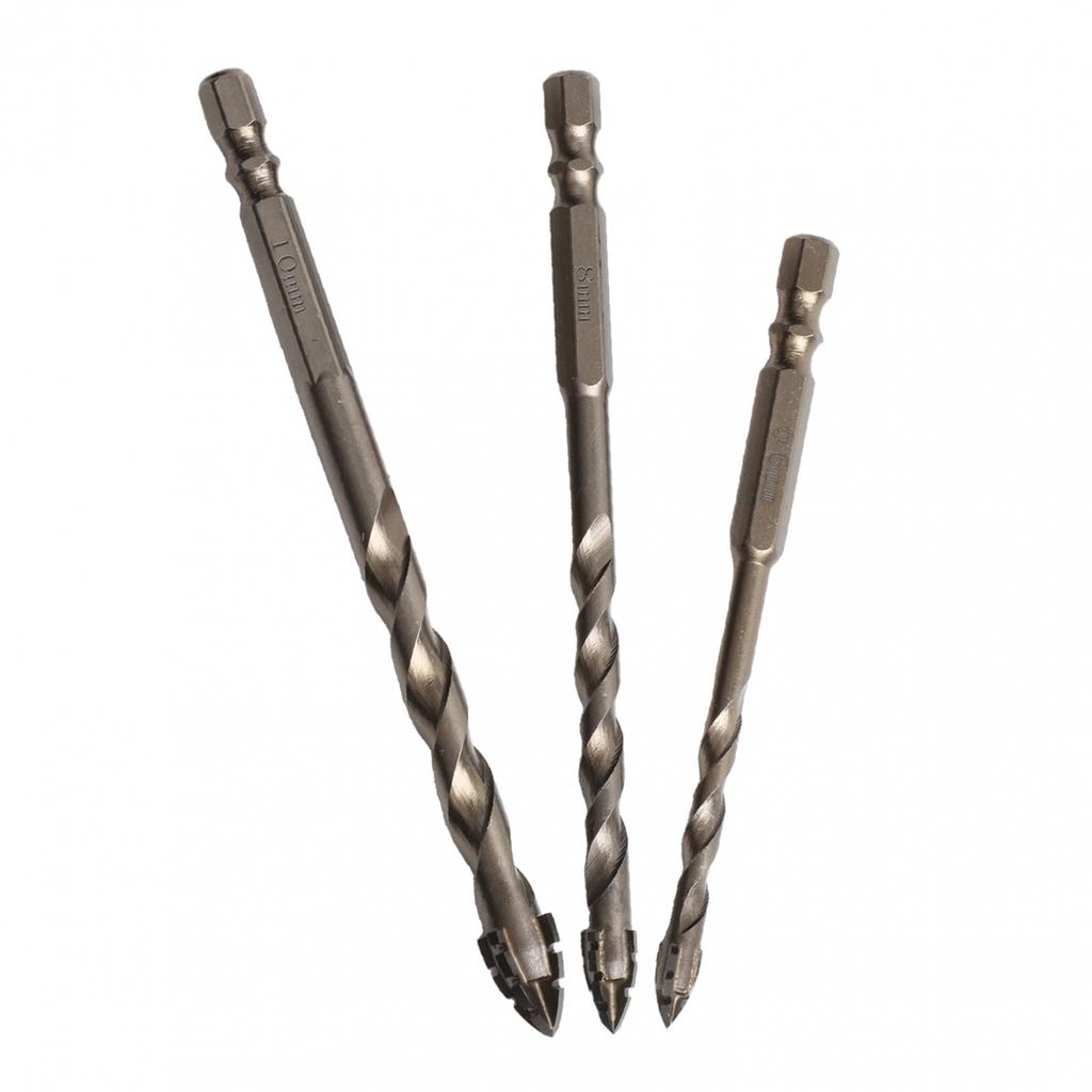 Triangle Drill Bit Set 3pcs for Glass Tile and Hard Plastic Applications