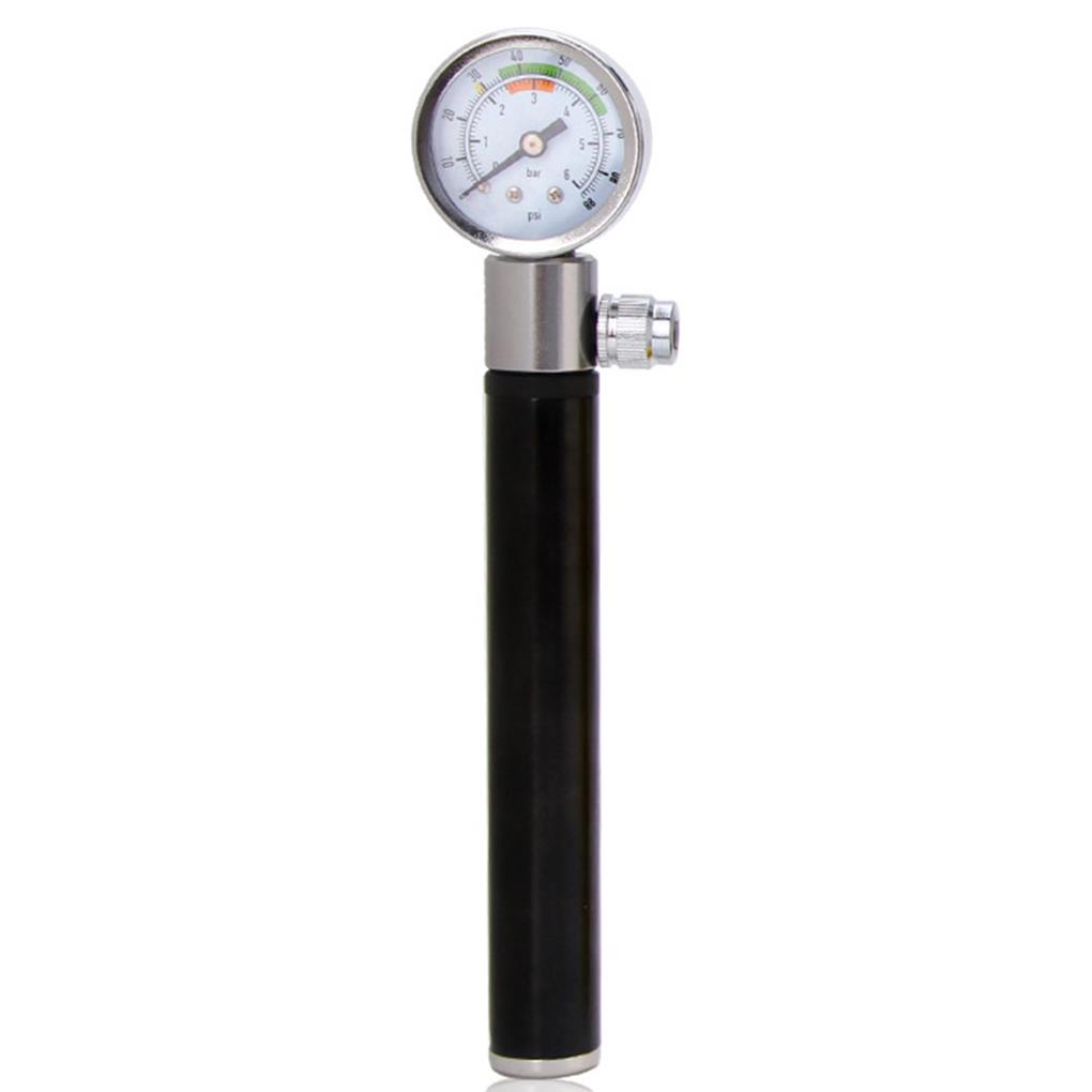 Tire Inflator Bike Pump Inflating Tools Gauge Aluminum Alloy Space Saving Compact Size Cycling Supplies Mini Pumps