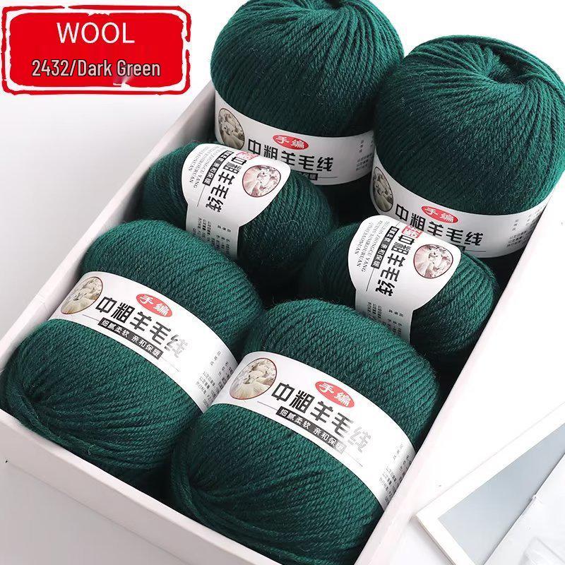 Medium-Thick Fuzzy Wool Yarn Balls for Handmade DIY Crochet & Knitting: Ideal for Scarves & Sweaters