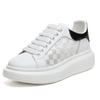 Scarpe da donna in pelle estive nuove traspiranti versatili platform scarpe a rete scarpe sportive da studente suola platform aumentano l'altezza