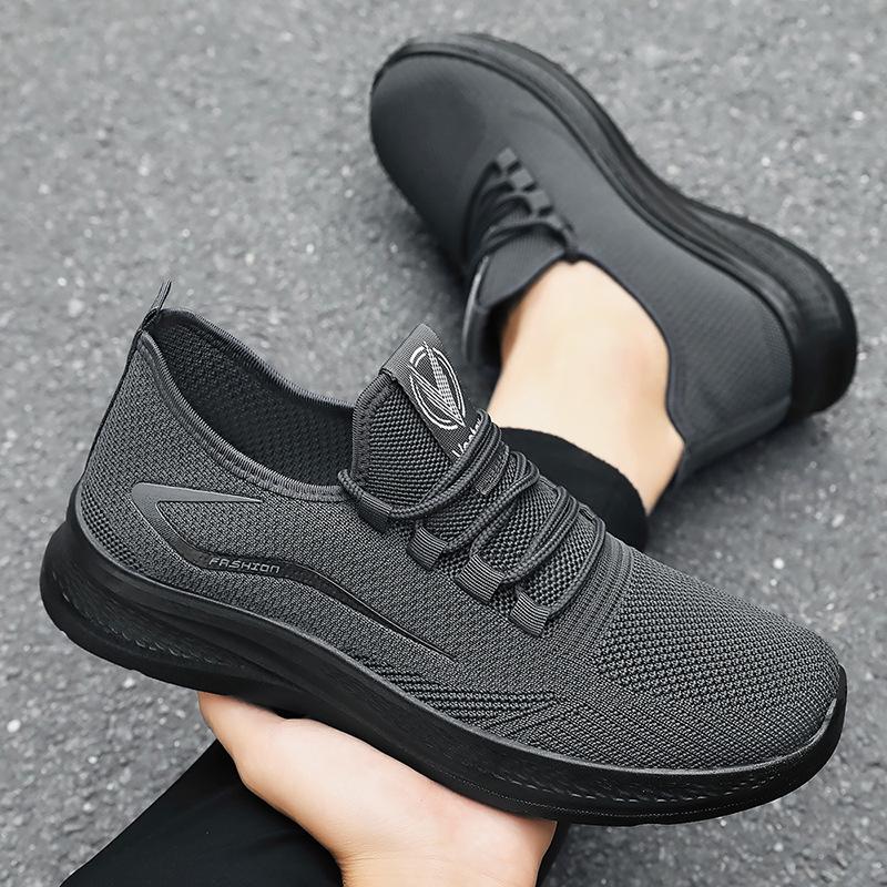 Universal Fit Mens Breathable Fabric Slip-On Sneakers