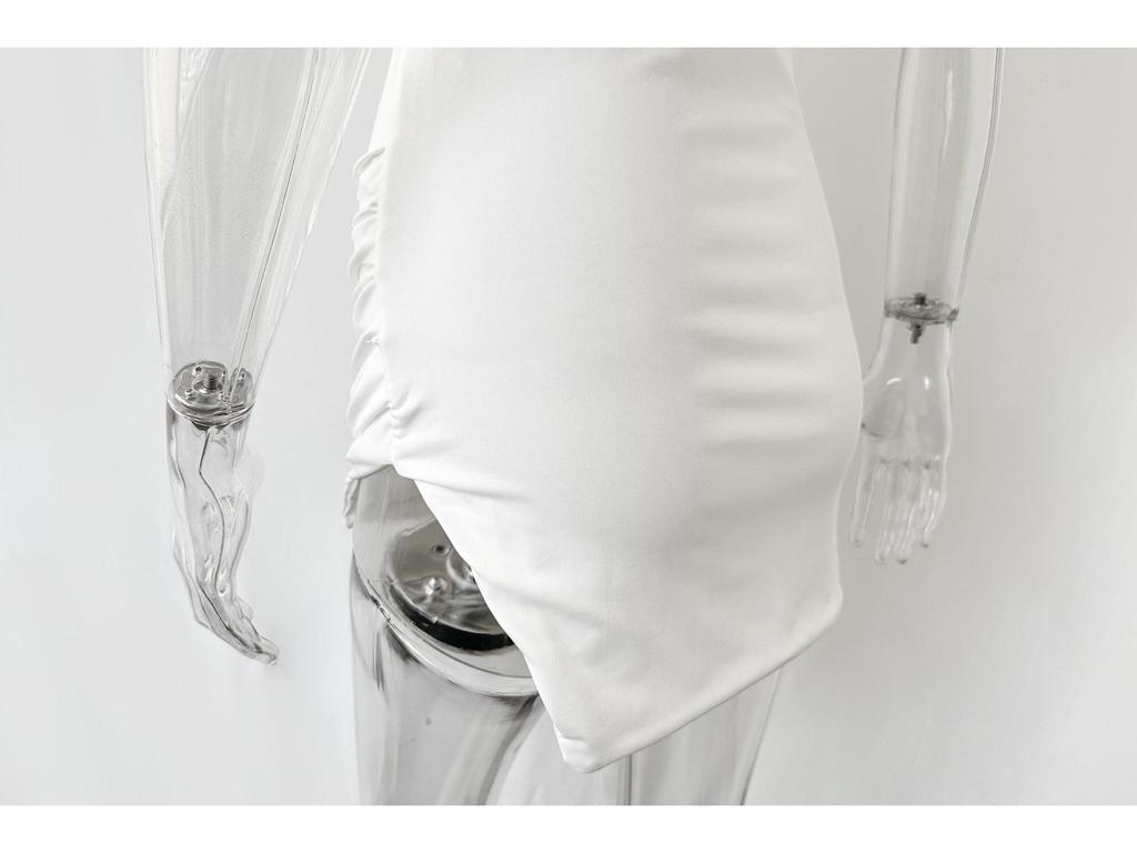 2024 Hot-Selling Lace Suspender Skirt: European & American Sexy Side Slit Nightclub Dress