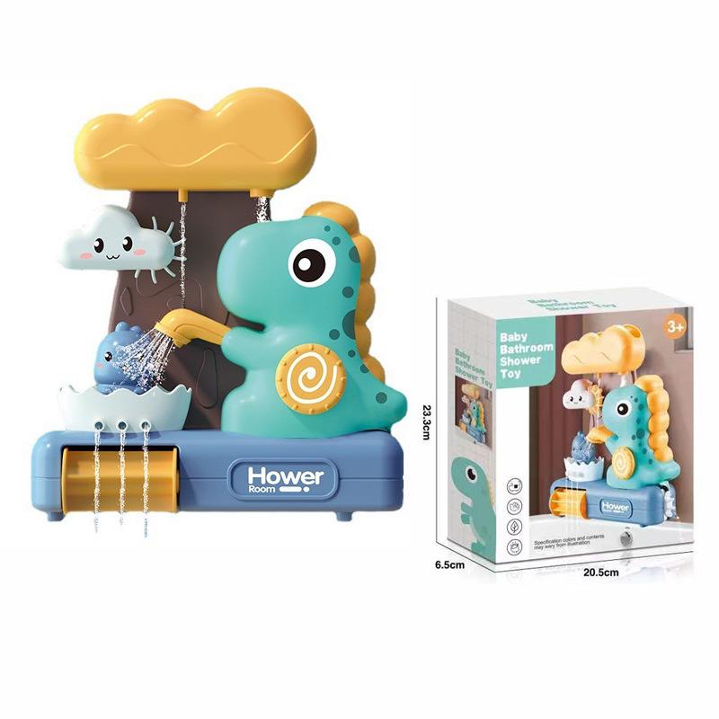 Suction Cup Baby Bath Toy: Spinning Water Sprayer with Pipes