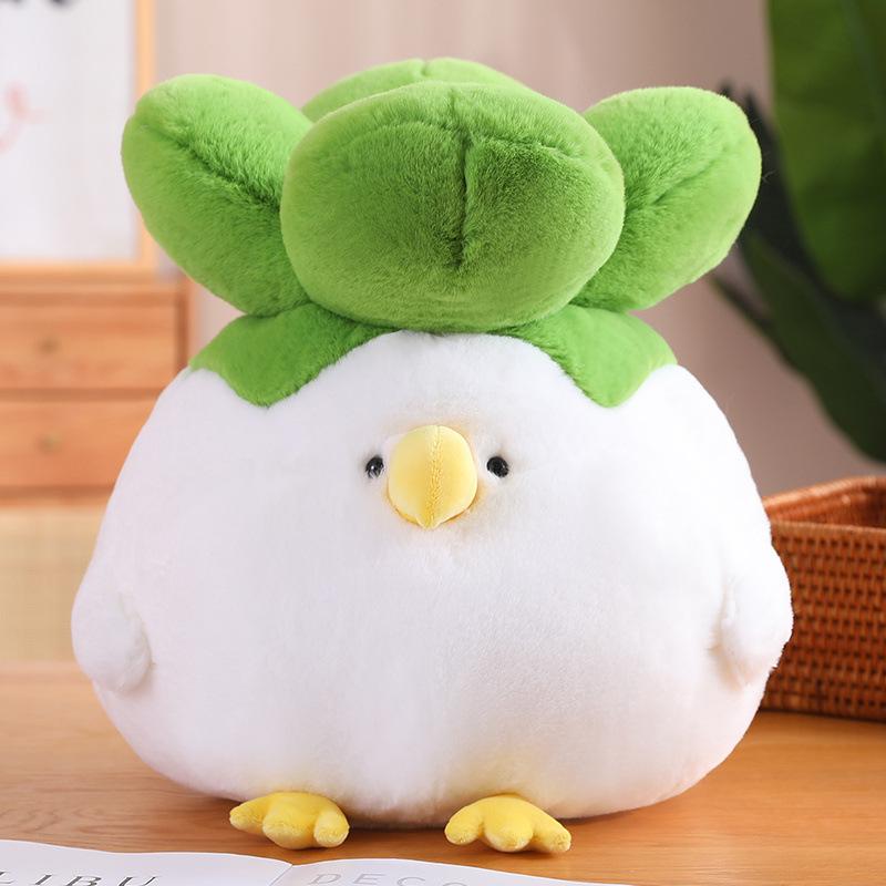 Little Rookie Plush Cabbage Chicken Doll – Cute Spicy Chicken Pillow for Men and Women, Perfect Birthday Gift