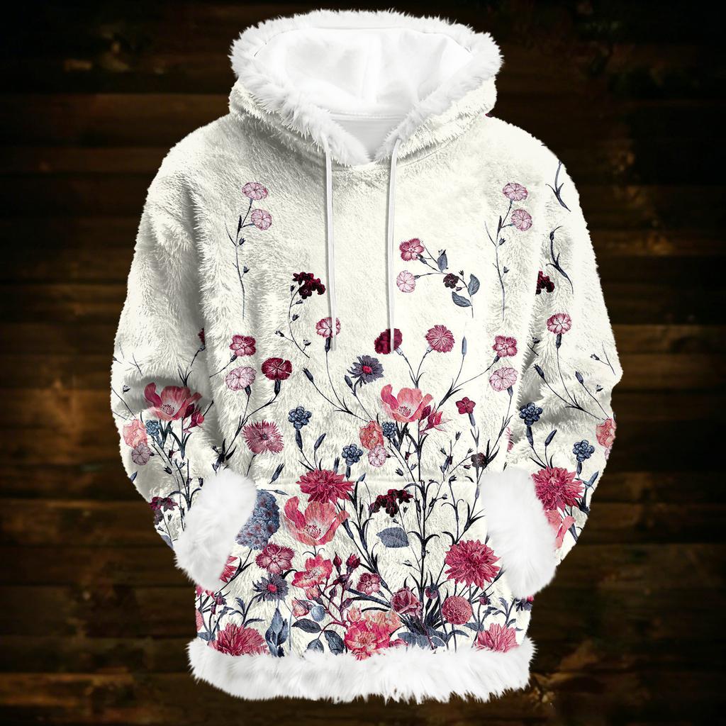Hoodies für Damen Oversized Winter Plüsch Niedliche Sweatshirts Pullover Trendige Herbst Winter Kleidung