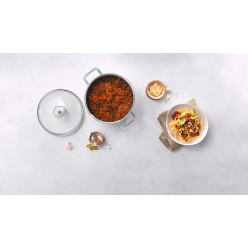 ZWILLING Pouristic Stockpot, 16cm, Deep, Double-Handled, Stainless Steel, Triple-Layered Bottom, Induction Compatible, 1.8L [Official Japanese Product