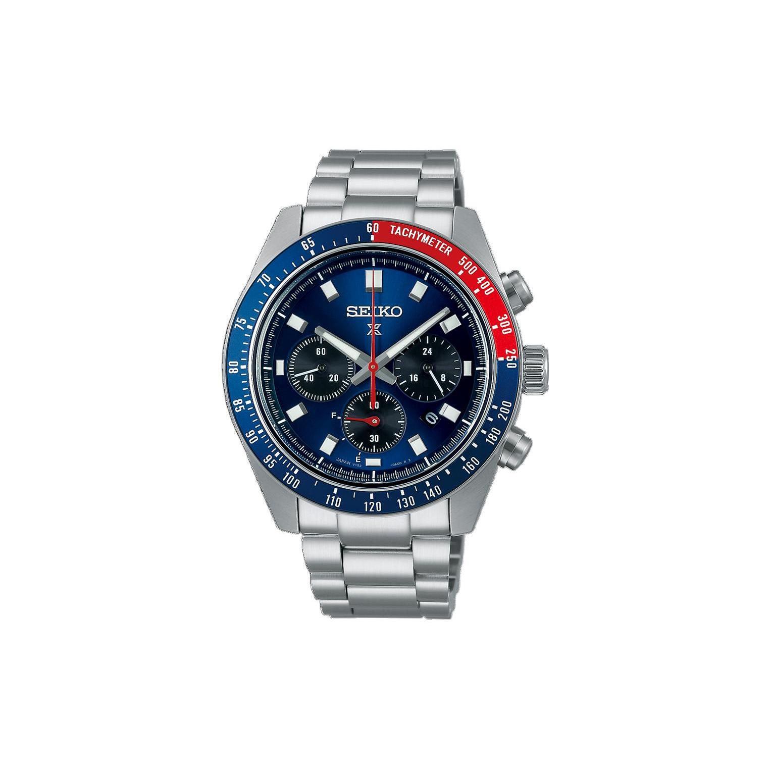 

SEIKO 100m Water Resistant Solar Quartz Movement Stainless Steel Strap Watch 41.4mm Men s Watches SBDL097 Blue Dial