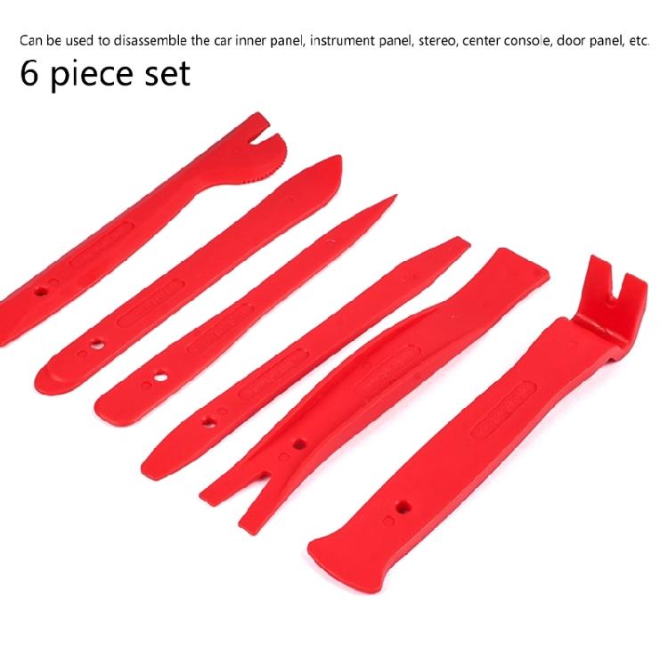 Universally Car Interior Dismantling Tool 6 Piece Plastic Kit For Navigation Stereophonic Door Panel Repair