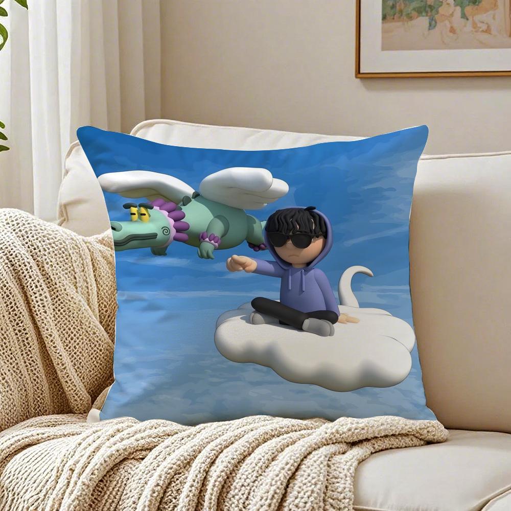 Regional Mexican Singer Sad Boy JJunior H Cushion Cover Pillowcase Antidustmite living Room Sofa Decor Cushion Room