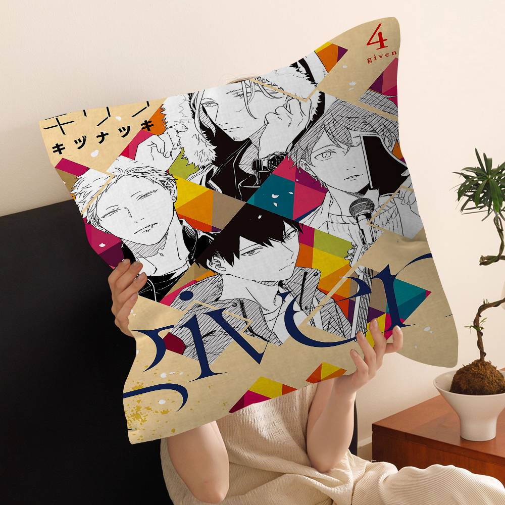 Anime G-Given Cushion Cover Decorative Pillow Sofa Home Decor Case Pillow Cases 30cmx30cm
