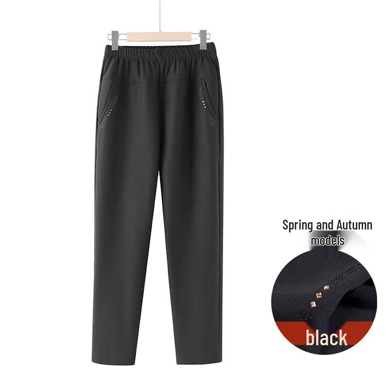 YUZHAOLIN Women s Straight-Leg Casual Pants for Middle-Aged & Elderly 4XL