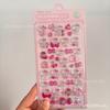 Solid 3D Cartoon Embossed Stickers for Girls - Cute DIY Rewards and Decorative Crystal Stickers