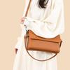00% Genuine Leather Handbag Luxury Fashion Women Shoulder Messenger Bag Solid Color Cowhide Sac Fashion Female Crossbody Tote