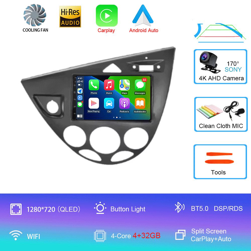 

7-дюймовый автомобильный радиоприемник Android 14 для Ford Fiesta 1995-2001 Focus MK1 1998-2004 Мультимедиа Стерео Carplay Автомагнитола Головное устройство Авто