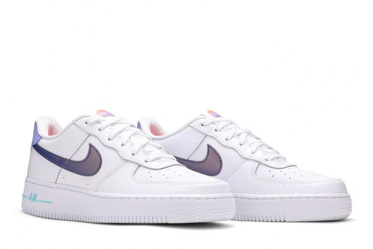 Nike Air Force 1 Low LV8 White Dark Purple (GS)