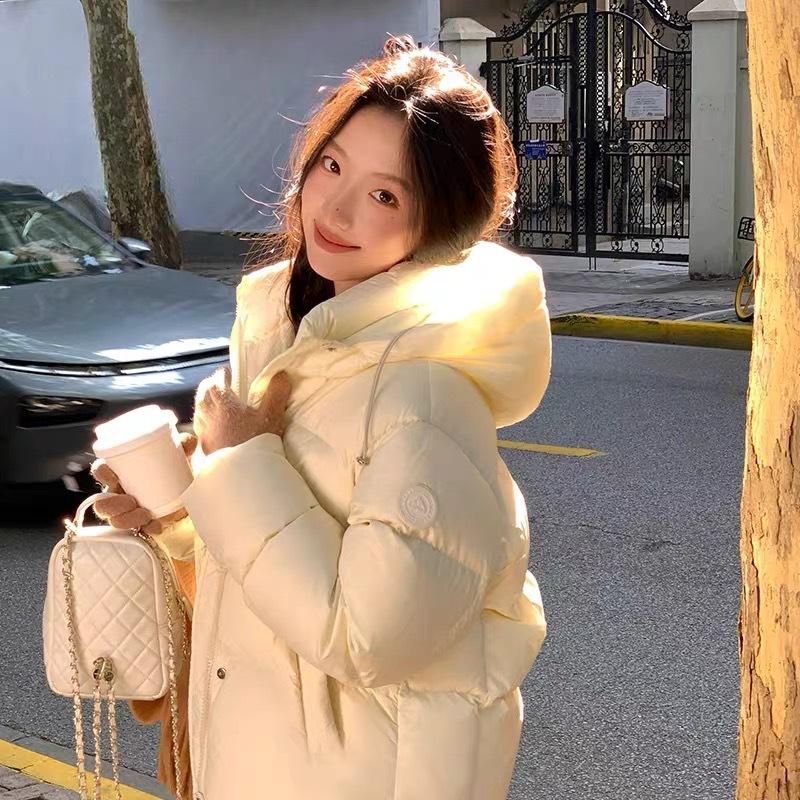 Cotton Clothes Women's Winter New Small Loose and Versatile Thickened Warm Hooded Jacket