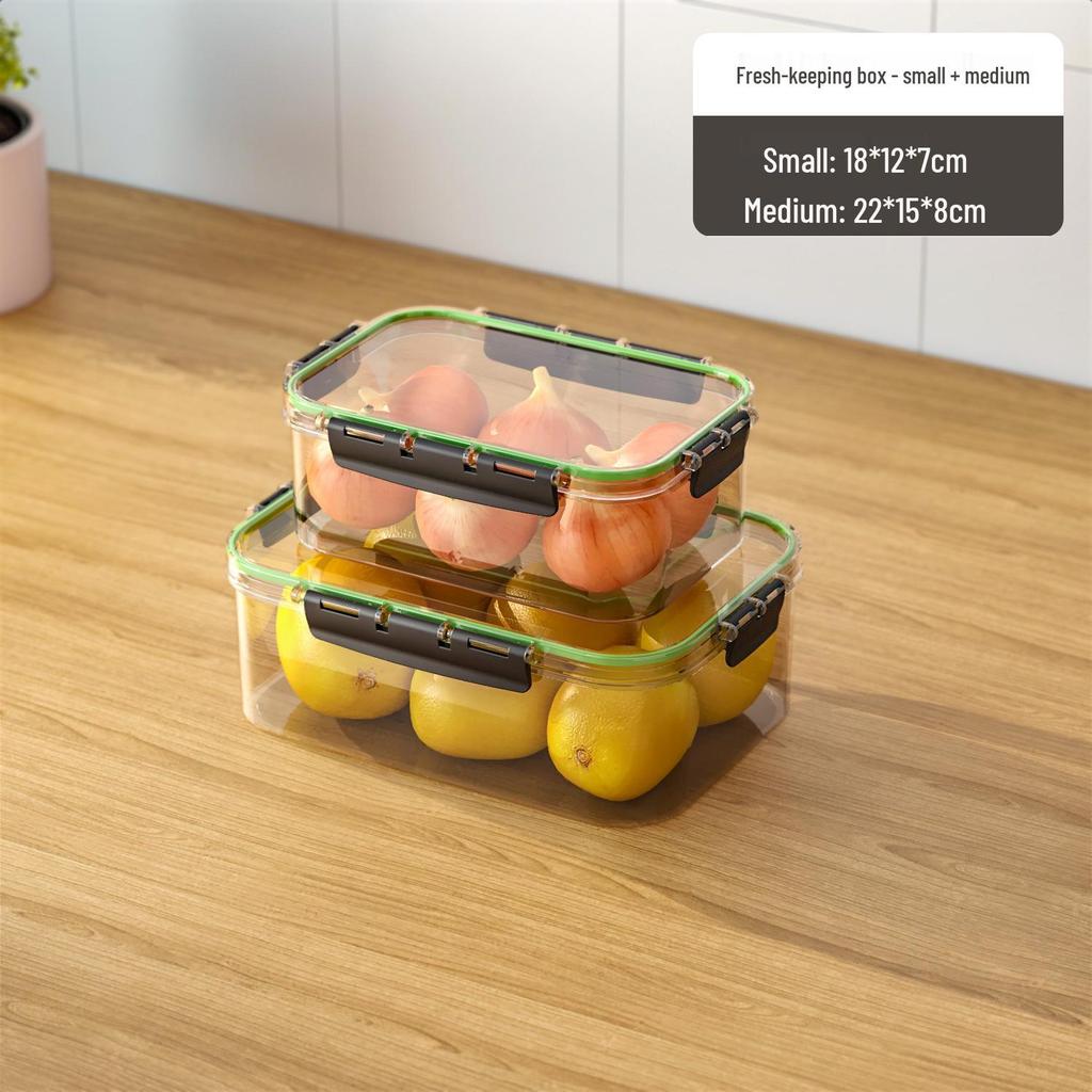 Multi-Layer Anti-Odor Food Storage Box for Rapid Freezing and Fresh-Keeping In Refrigerator/Freezer