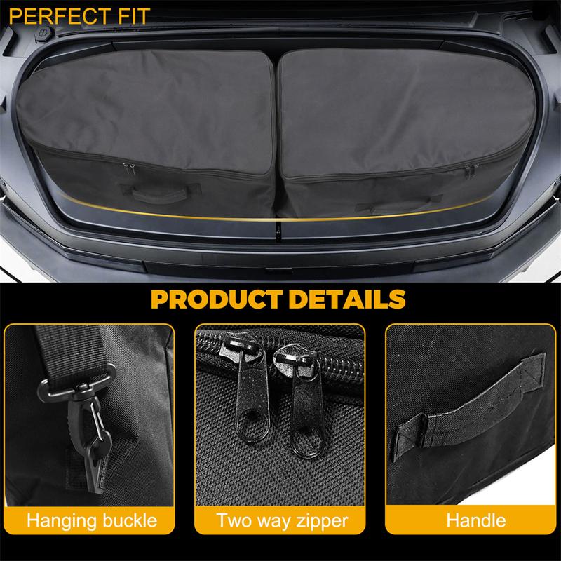 2pcs Front Trunk Oxford ulation Cooler Storage Bag for Tesla Cybertruck 2024 Waterproof Organizer Stowing Tidying Accessories
