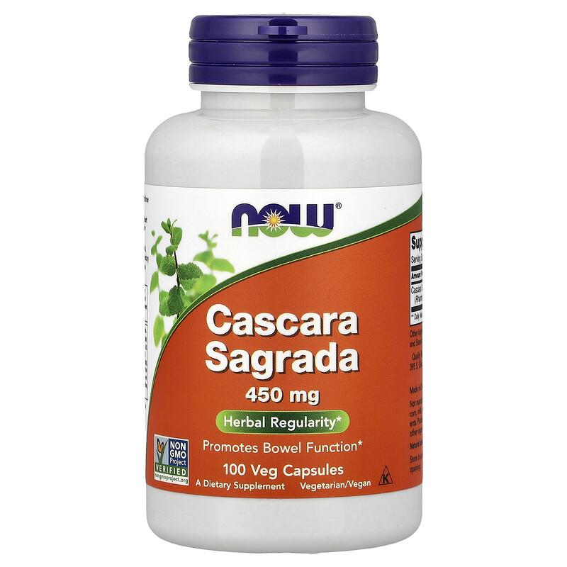 Cascara Sagrada, 450 Mg, 100 Veg Capsules