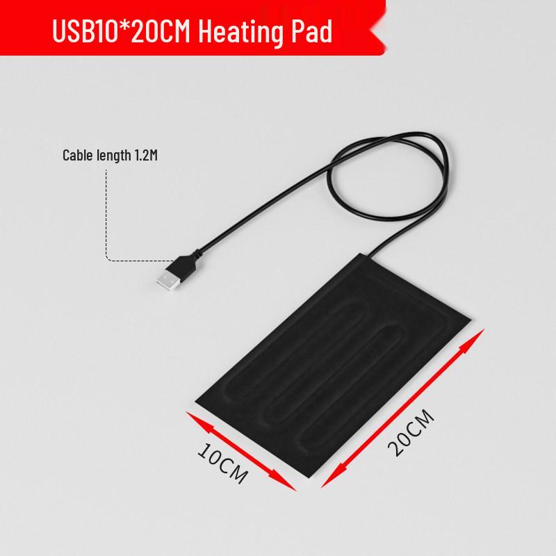 USB Electric Heating Pad for DIY Pet Brooding - Low Voltage, Power Bank Compatible 22x22 cm
