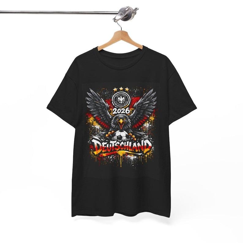 Germany Deutschland Eagle Graffiti Tee | World Cup 2026 German Soccer Fan T-Shirt | Football Gift L