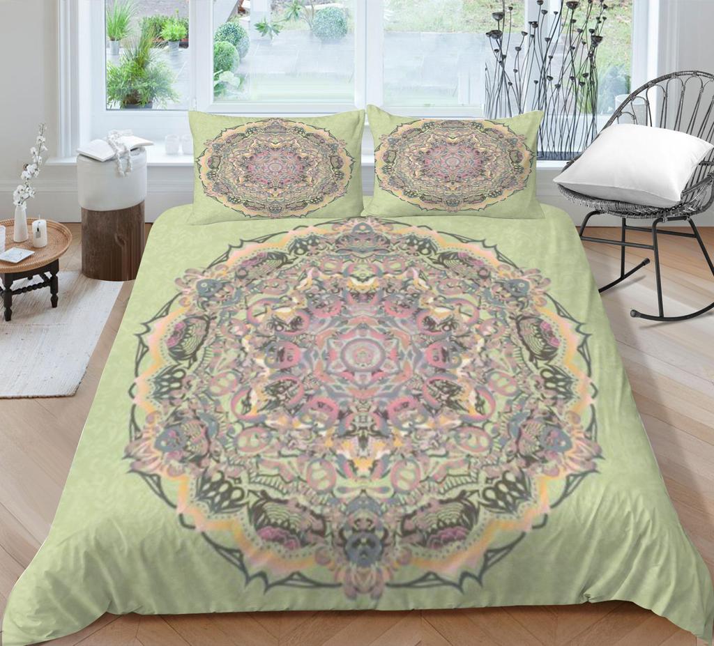 Bohemian Duvet Cover Fashion Bedding Cover Polyester Quilt Cover Queen Size Bedding Luxury Home Textiles Bed Set