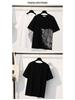 2024 Pure Cotton Women's Rhinestone Top - Mid-Length European Edition