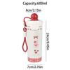 316 Stainless Steel Insulated Water Bottle Cute Cold Beverages Cups Drinkware Vacuum Flask  Office