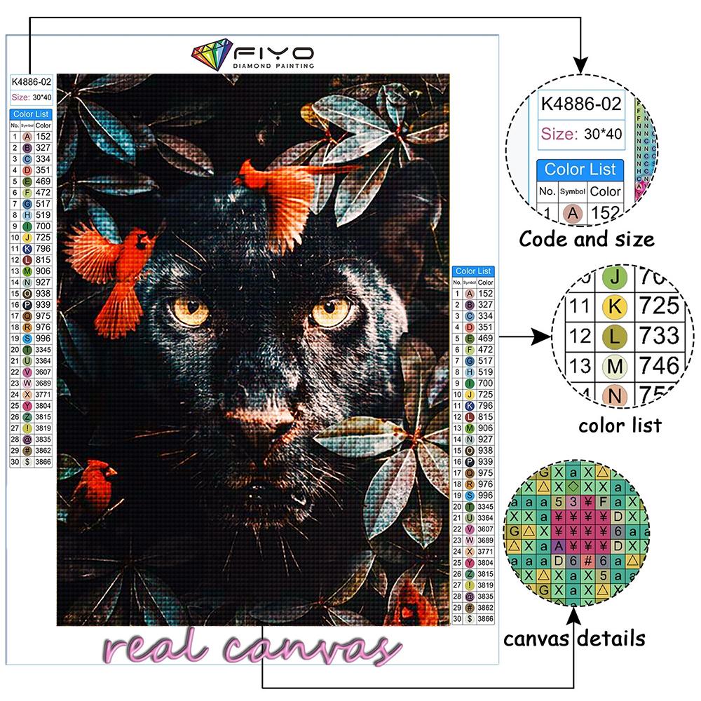 5D Diy Diamond Painting Animals In The Bush Cross Stitch Full Diamond Embroidery Mosaic