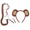 Monkey Costume Monkey Ear Headband Tail Bowtie Glove and Skirt Halloween Lemur Dress Up Outfit for Kid Halloween Cosplay