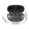 Clamp On Earbuds Noise Cancelling Earphones for Glasses Wearers and Workouts White