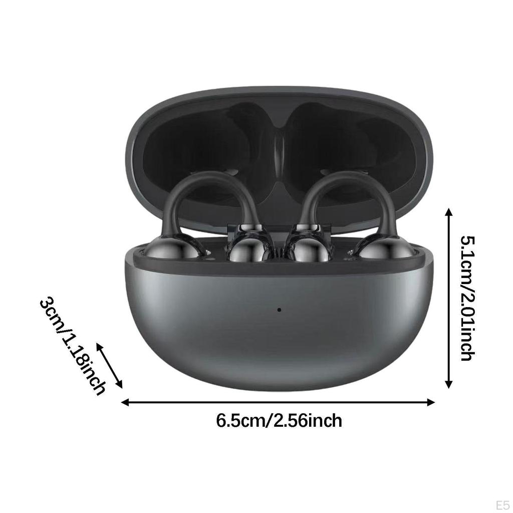 Clamp On Earbuds Noise Cancelling Earphones for Glasses Wearers and Workouts White