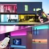 LED Neon Rope Lights with App/Remote Control 5V Music Sync Waterproof Flexible DIY Design RGB Strip Lights for Bedroom Party