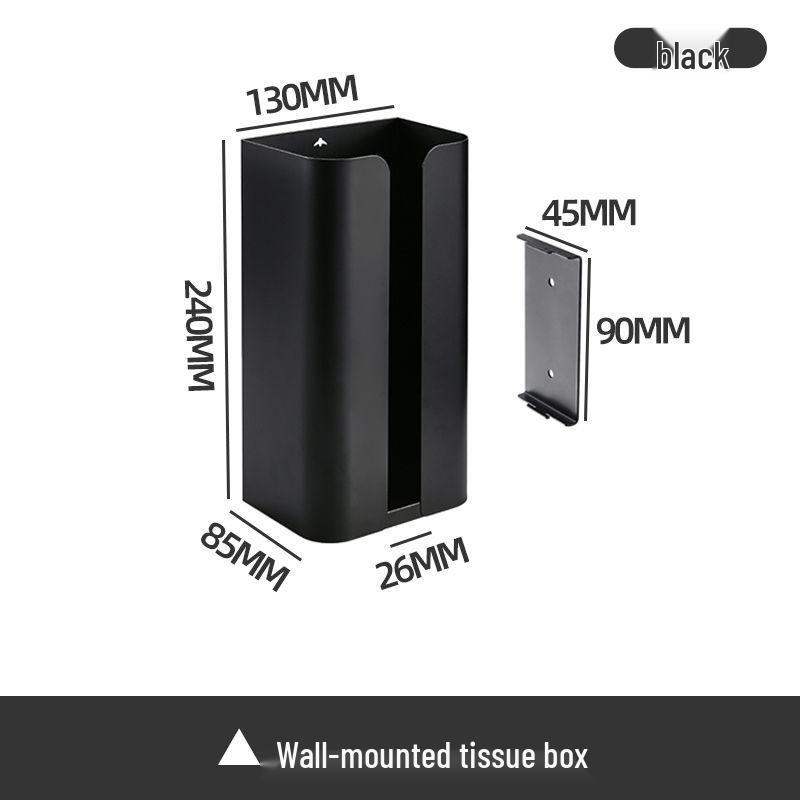Magnetic Wall-Mounted Punch-Free Tissue and Napkin Holder