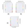 Colored Mushroom Hole Loose-Leaf Notebook | A5/A6/B5 Sizes | Reusable Refillable Binder Notebook for School & Office