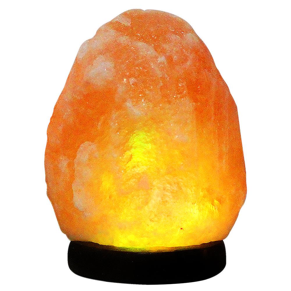 Himalayan Salt Lamp USB with Colorful LED & Warm Yellow Night Light