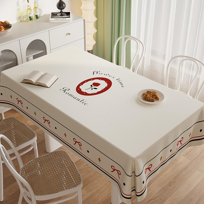 Rechteckige Esstisch-Tischdecke Wasserdicht Und Ölfest Leave-In Kaffeetisch-Tischdecke Einfach Und Vielseitig Esstischdecke Tischdecke