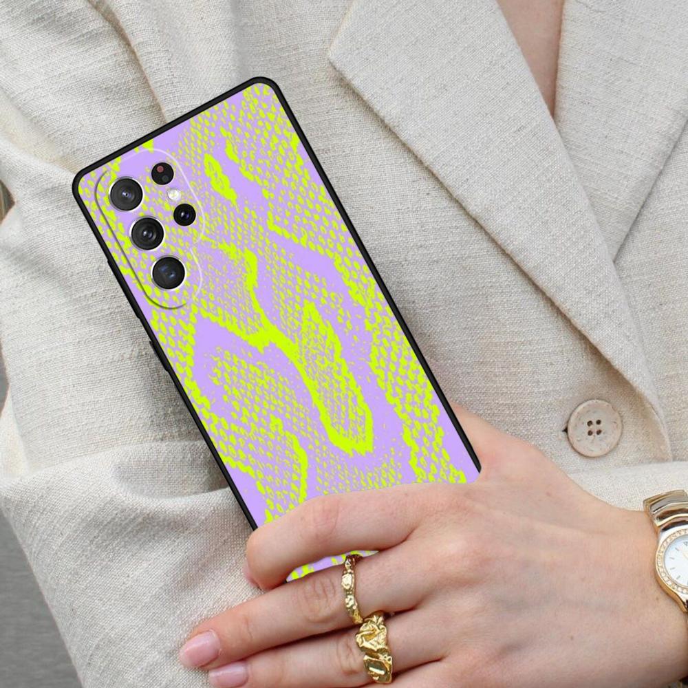 Snakeskin Pattern Cell Phone Case for Samsung Galaxy S26 Ultra S25 S24 S23 S22 S21 S20 Note10 Cover