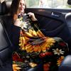1pc Sunflower Printing Lightweight Flannel Blanket, Comfortable and Warm Blanket, for Camping Sofa Bed and Couch Office, in All Seasons