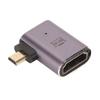Rechtwinkliger HD-Buchse auf Micro-HD-Adapter mit LED-Licht 48 Gbit/s Unterstützung 8K-Auflösung Plug and Play