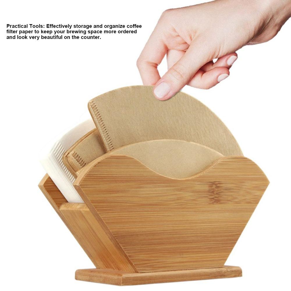 V Shape Design Filter Paper Stand Countertop Filter Paper Container Filter Paper Shelf Home Use