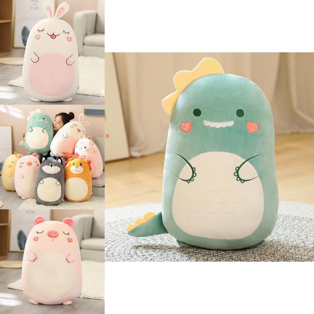 Morbido e Adorabile Peluche Animale Cuscino per Regalo Bambini Dinosauro/leone 17,1 pollici-31,5 pollici