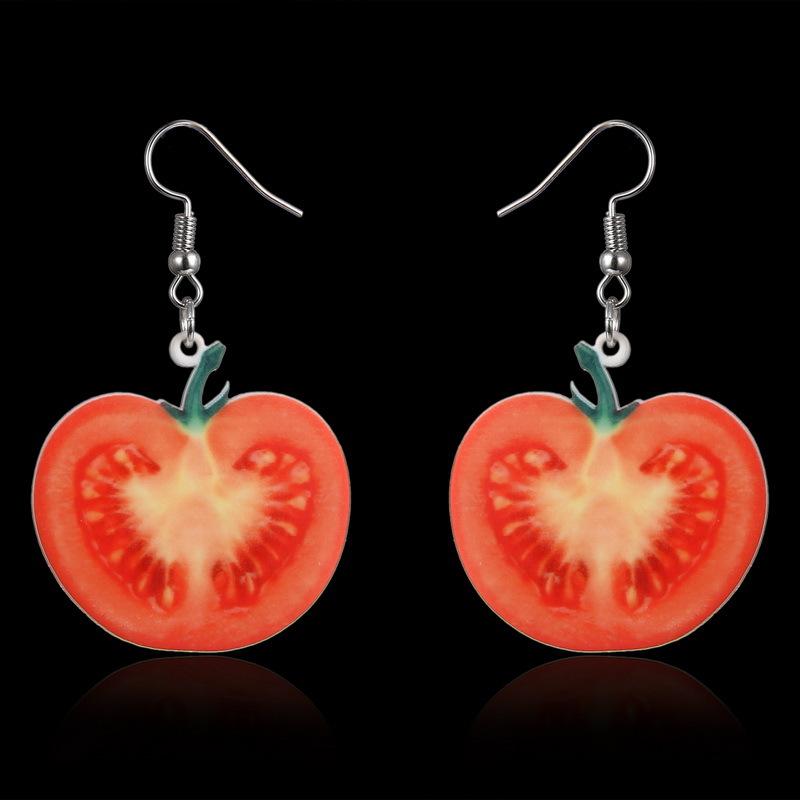 Nové kreativní náušnice s ovocem Náušnice ananas vodní meloun Vynikající módní univerzální náušnice